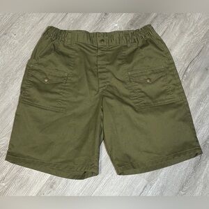 Vintage Olive Green Boy Scouts of America Official Uniform Cargo Shorts Size 36‎